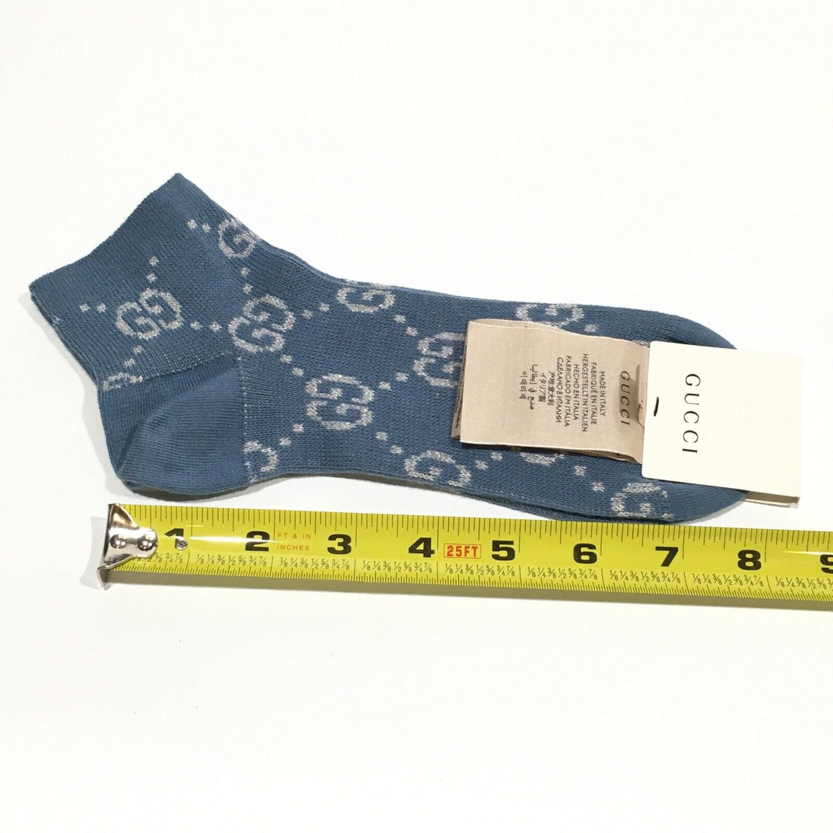 Gucci GG Monogram Lamé Ankle Socks in Periwinkle Blue – Gavriel.us Gucci GG Monogram Lamé Ankle Socks in Periwinkle Blue – Gavriel.us