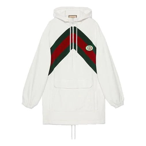 Gucci, Striped cotton-blend sweatshirt dress, Women, White, XS, Tops