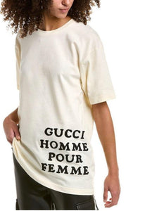 Gucci Homme Pour Femme Sleeveless T-shirt in White