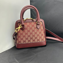 Load image into Gallery viewer, Gucci Horsebit 1955 GG Mini Bag in Burgundy