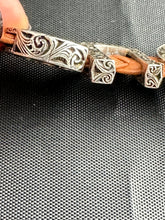 Load image into Gallery viewer, Gucci Garden Leather Bracelet with Silver Logo