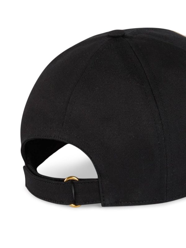 GUCCI Cap Men's cap Hat Canvas Baseball Cap Black Size M