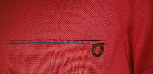 Salvatore Ferragamo Short Sleeve Polo in Red