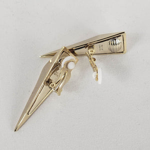 Alexis Bittar Pyramid Clip on Earrings in Gold