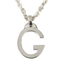 Load image into Gallery viewer, Gucci G Logo Pendant Necklace in Sterling Silver