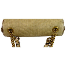 Load image into Gallery viewer, Gucci GG Marmont Small Raffia Shoulder Bag