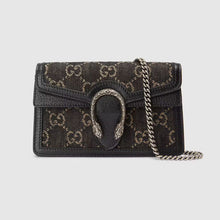 Load image into Gallery viewer, Gucci Mini Dionysus Shoulder Bag in Black Denim