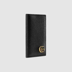 Gucci GG Marmont Passport Holder in Black