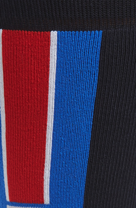 Gucci Lostoron Logo Striped Cotton Blend Socks In Blue