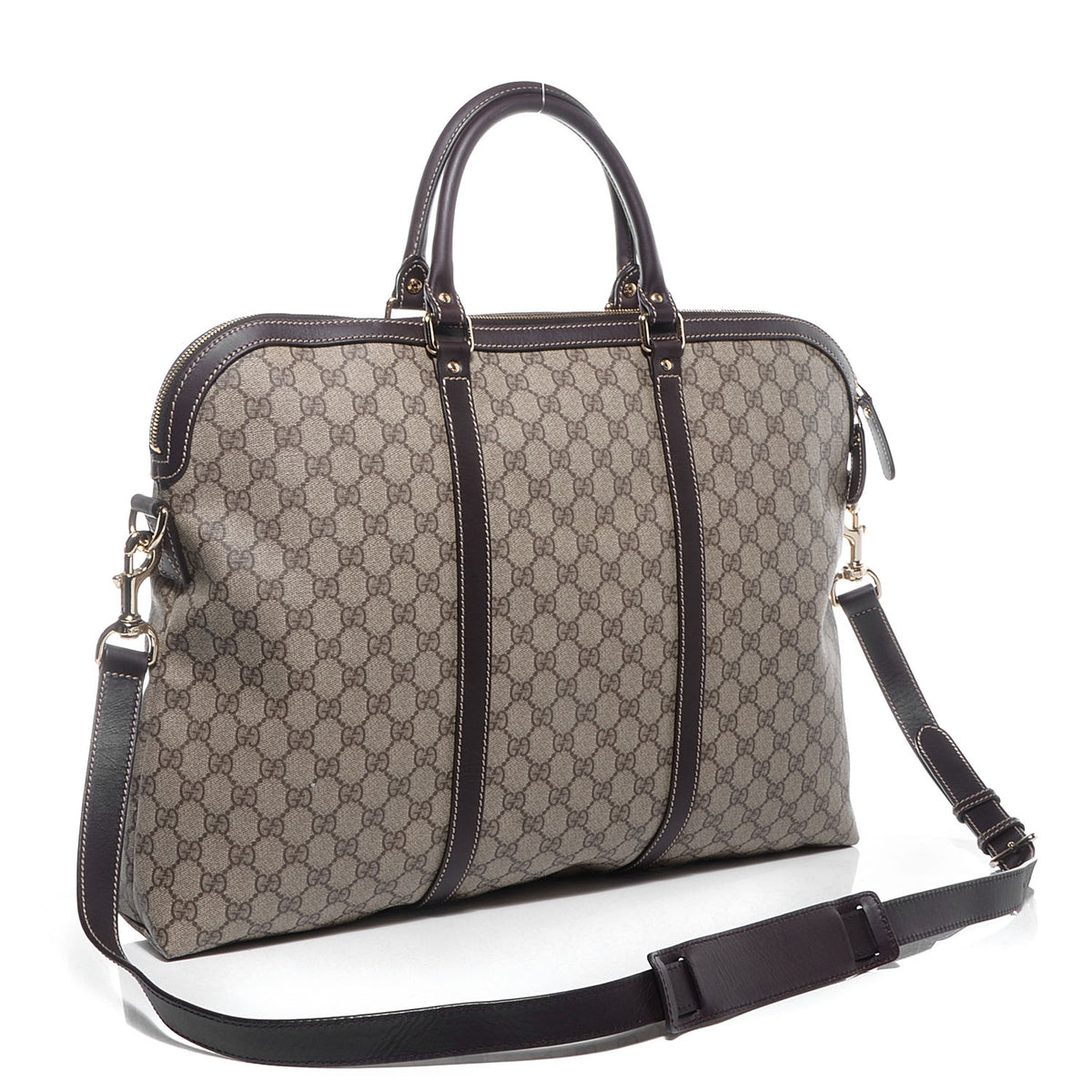 Gucci GG Plus Cuoio Minerva Monogram Briefcase in Cocoa – Gavriel.us