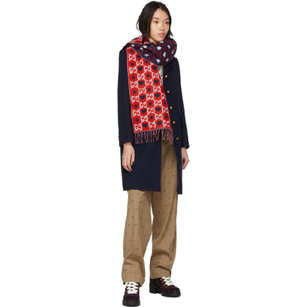 Gucci GG Hearts Scarf in Red – Gavriel.us