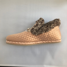 Load image into Gallery viewer, Gucci Quilted Silk Loafer in Apricot