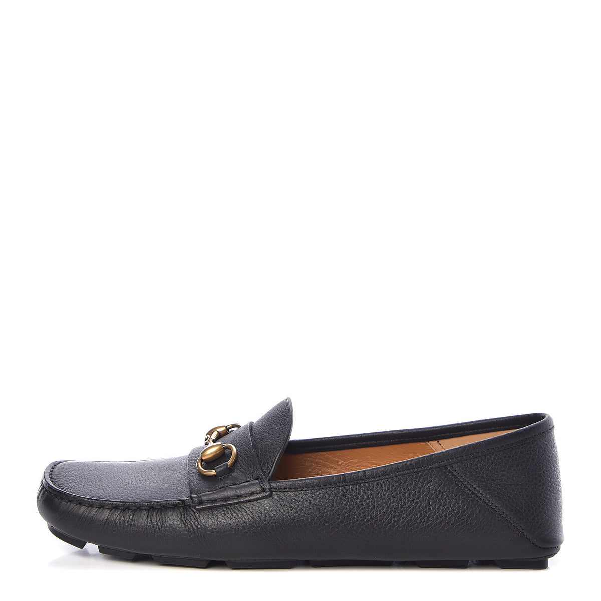Gucci Calfskin Hebron Horse Bit Loafer Moccasins in Black  display picture 1
