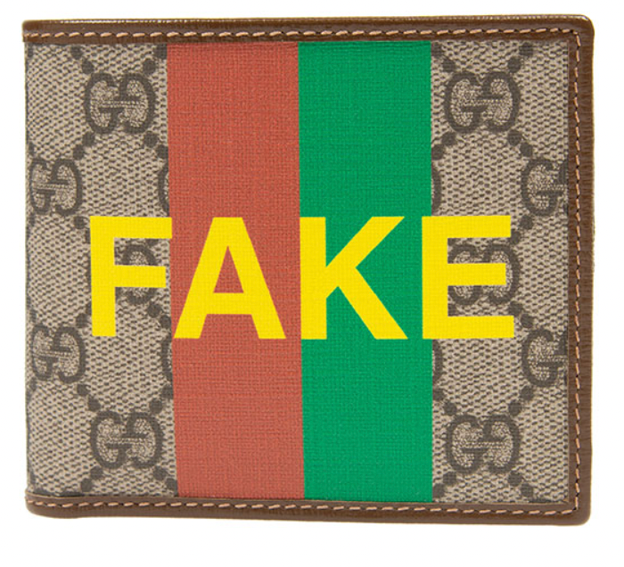 Gucci FAKE/NOT Wallet Supreme Logo Bi Fold – Gavriel.us