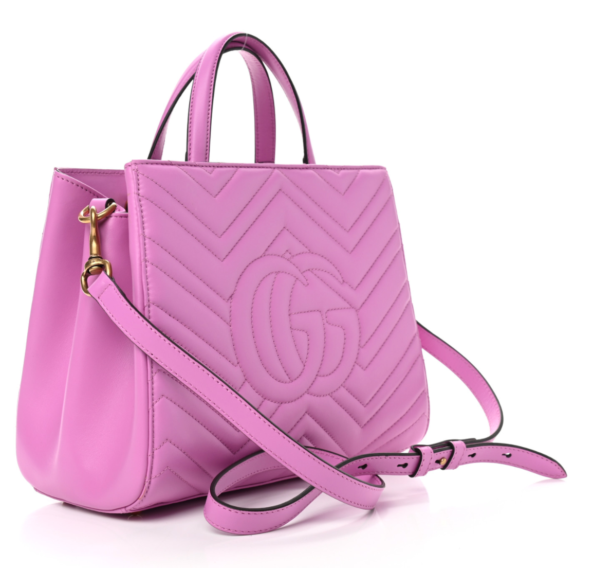 Gucci // Candy Pink GG Marmont Matelassé Camera Bag – VSP Consignment