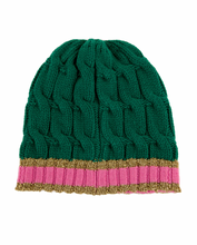 Load image into Gallery viewer, Gucci Cable Knit Beanie in Green