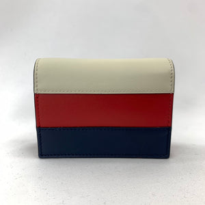 Gucci Queen Margaret Card Case in White, Blue, and Red