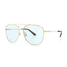 Load image into Gallery viewer, Gucci Metal Framed Navigator Sunglasses in Gold