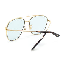 Load image into Gallery viewer, Gucci Metal Framed Navigator Sunglasses in Gold