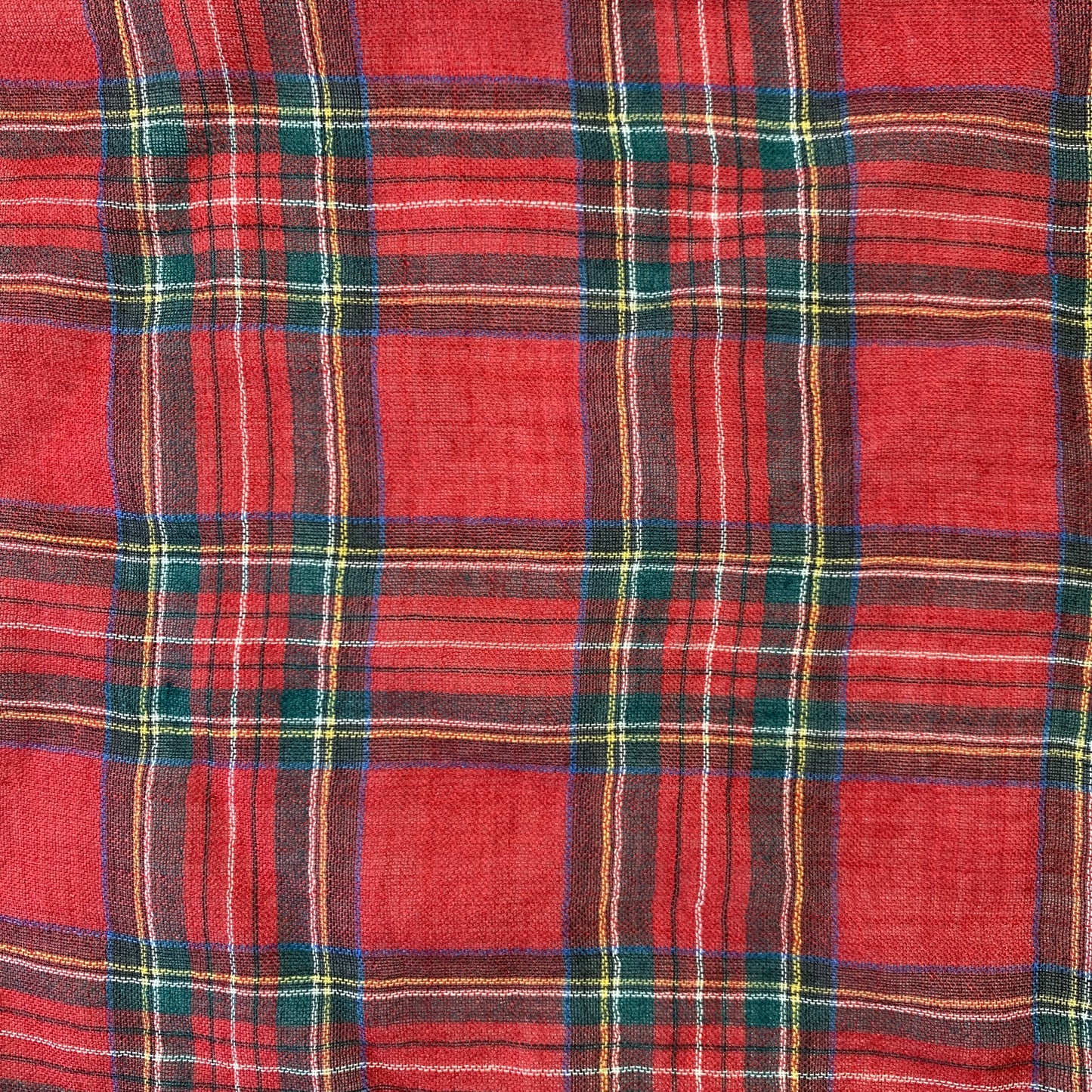Gucci Plaid Tartan Pocket Square in Red