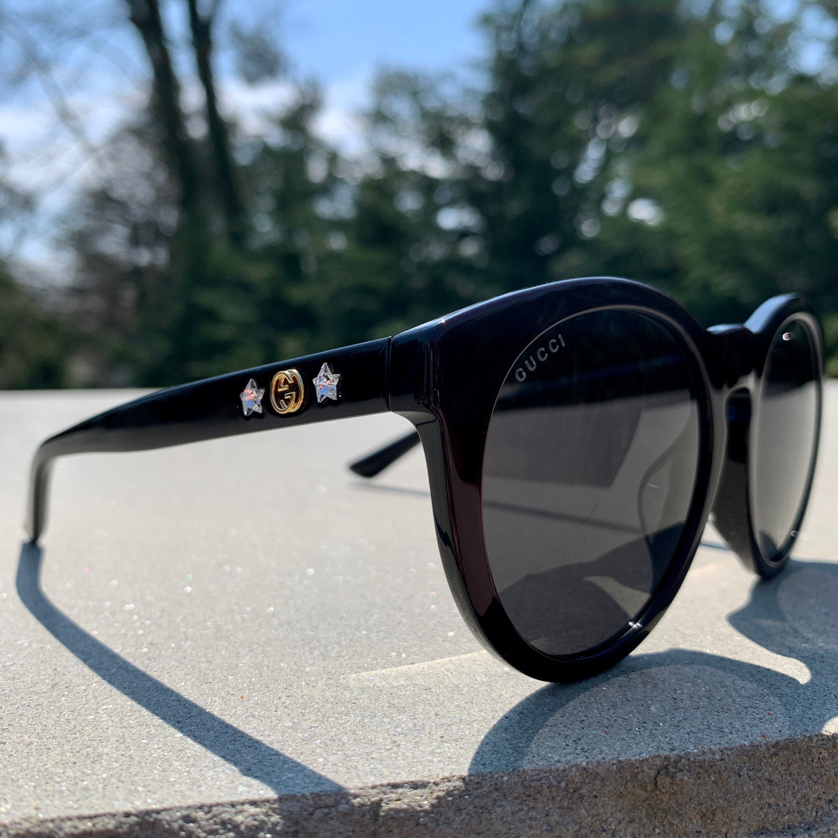 Gucci Round Frame GG Star Sunglasses in Red – Gavriel.us