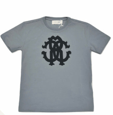 Roberto Cavalli Boys Powder Blue Logo T-shirt