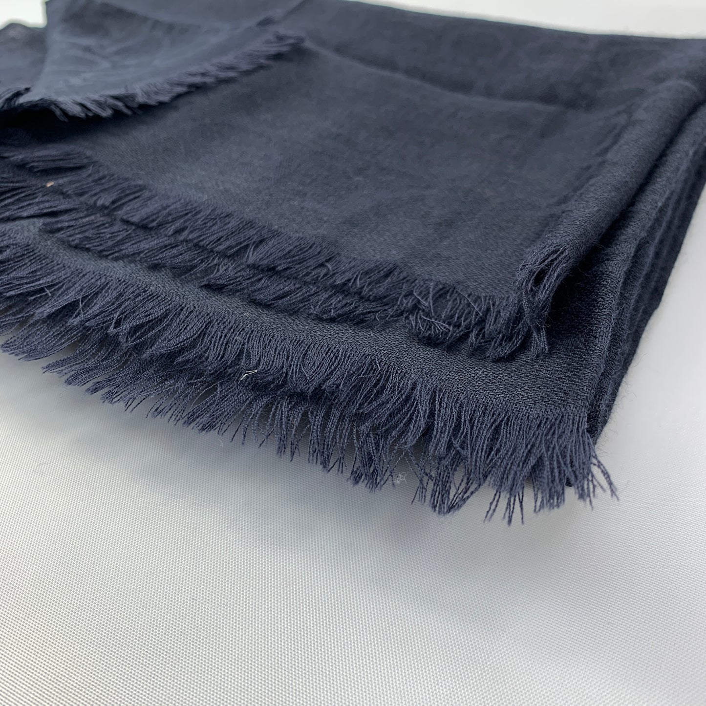 Salvatore Ferragamo Gancio Scarf in Navy Blue