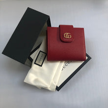 Load image into Gallery viewer, Gucci GG French Wallet in Red