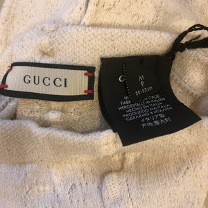 Gucci Winter G Lurex Knit Tights in Ivory