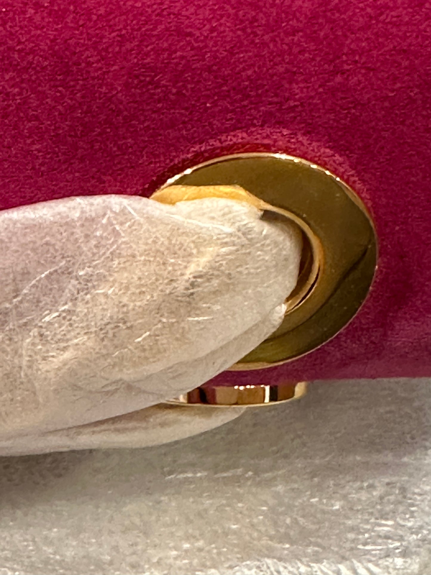 Gucci GG Suede Marina Shoulder Bag in Pink