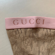Load image into Gallery viewer, Gucci GG Floral Lace Socks in Tan