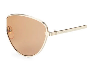 Gucci Cat Eye Sunglasses in Gold