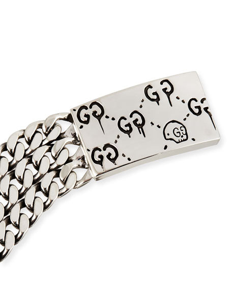 GUCCI Ghost Chain Bracelet In Silver, Undefined, Sterling Silver