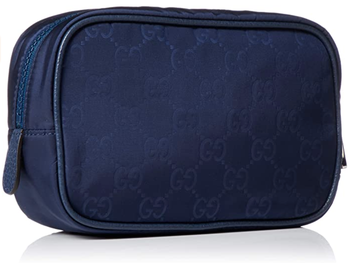 Gucci GG Guccissima Small Cosmetic Bag in Tide Blue –