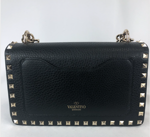 Valentino Garavani Rockstud Small Shoulder Bag in Black