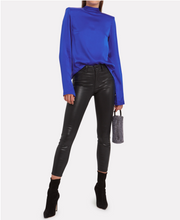 Load image into Gallery viewer, L&#39;Agence Adelaide Skinny Leather Pants in Noir
