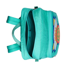 Load image into Gallery viewer, Gucci Medium 80s Logo Patch Backpack in Blue