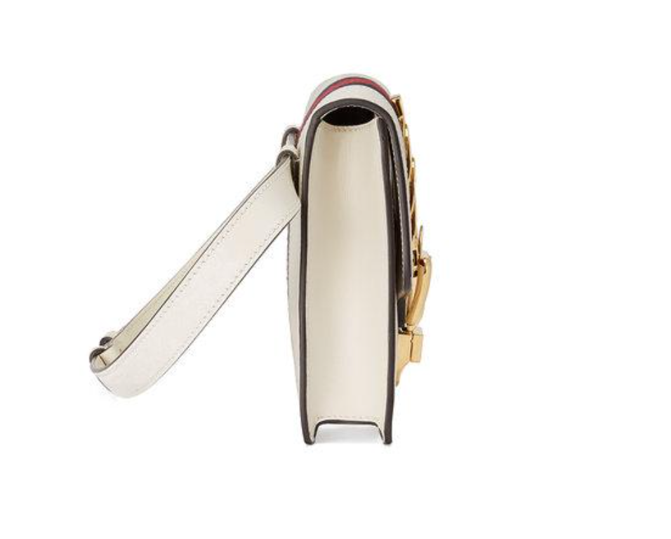 Gucci Sylvie Leather Belt Bag in White – - Main Image