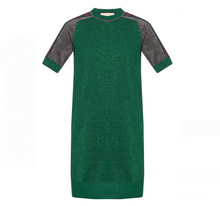 Load image into Gallery viewer, Gucci Metallic T-shirt Dress in Green