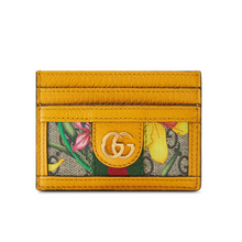 Load image into Gallery viewer, Gucci Ophidia GG Floral Card Case in Yellow