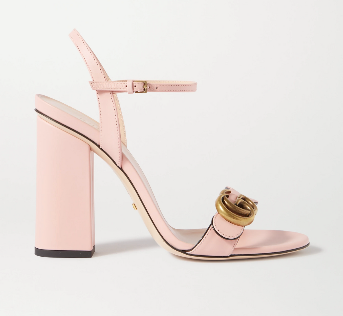 Gucci GG Marmont Block Heel Sandal in Perfect Pink Gavriel.us