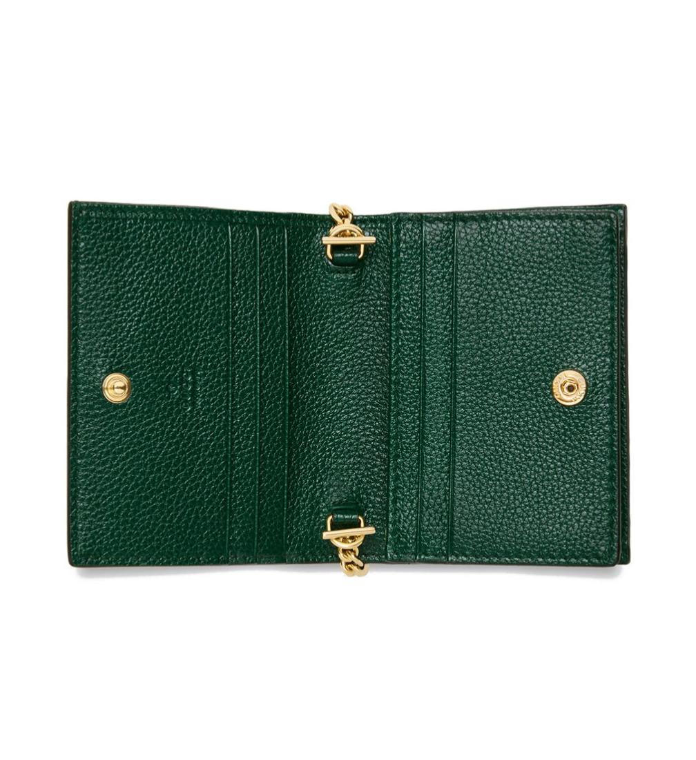 Gucci Zumi Horse-bit Card Case on a Chain in Green – Gavriel.us