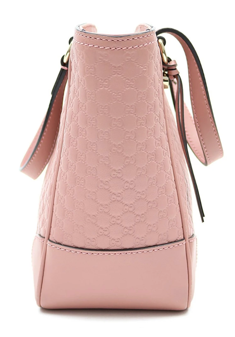 Gucci GG Microgussima Small Tote Crossbody in Pink –