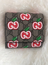 Load image into Gallery viewer, Gucci GG Supreme Canvas Apple French Wallet