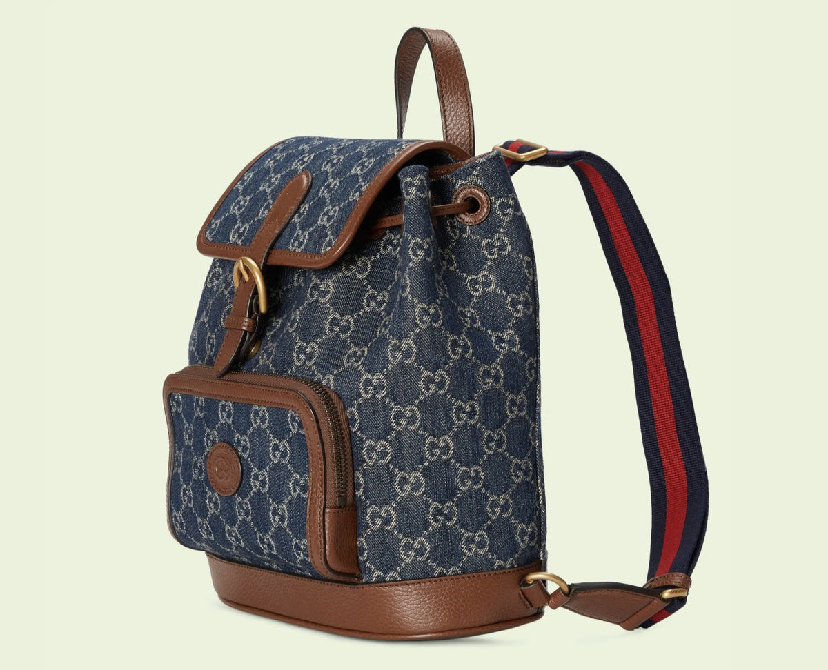 Backpack Gucci Blue in Denim - Jeans - 27453071