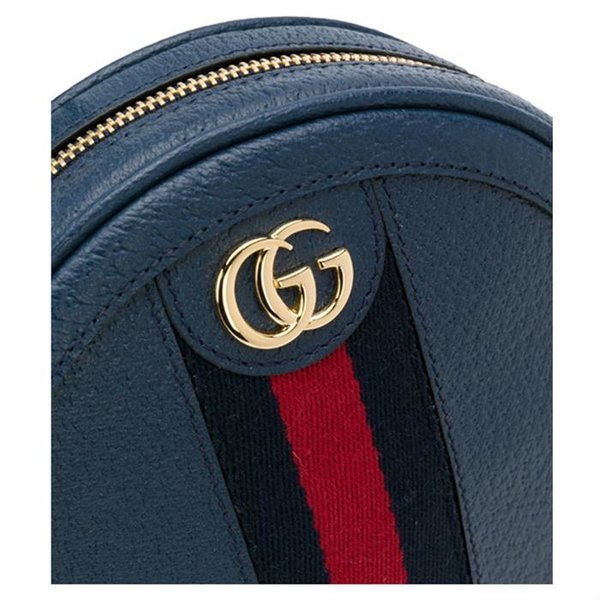 Ophidia GG medium backpack in blue and black Supreme