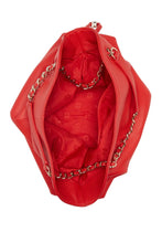 Load image into Gallery viewer, Tory Burch Thea Slouchy Chain Tote in Brilliant Red