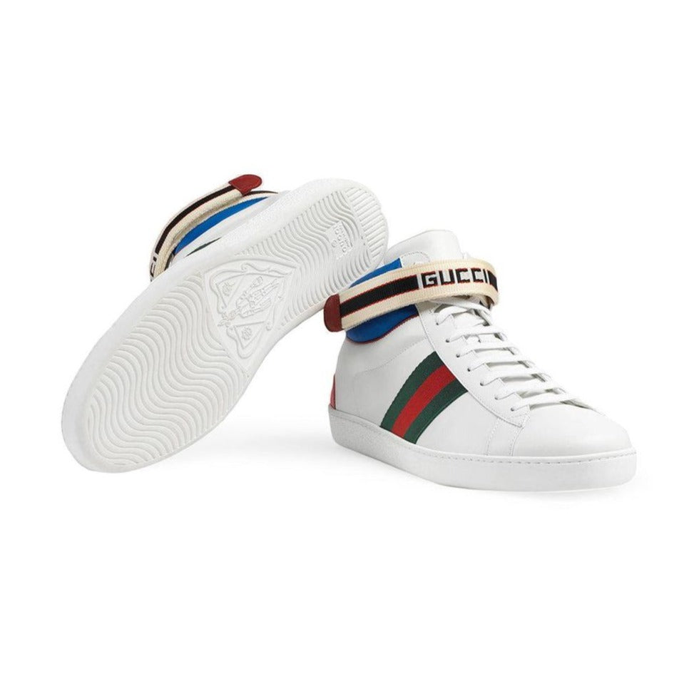 Gucci Stripe Ace High-top Sneakers –