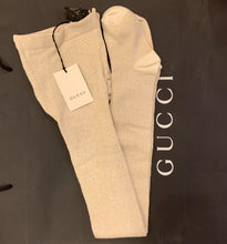 Load image into Gallery viewer, Gucci Winter G Lurex Knit Tights in Ivory