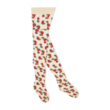 Load image into Gallery viewer, Gucci Strawberry Logo Horse-bit Tights in White